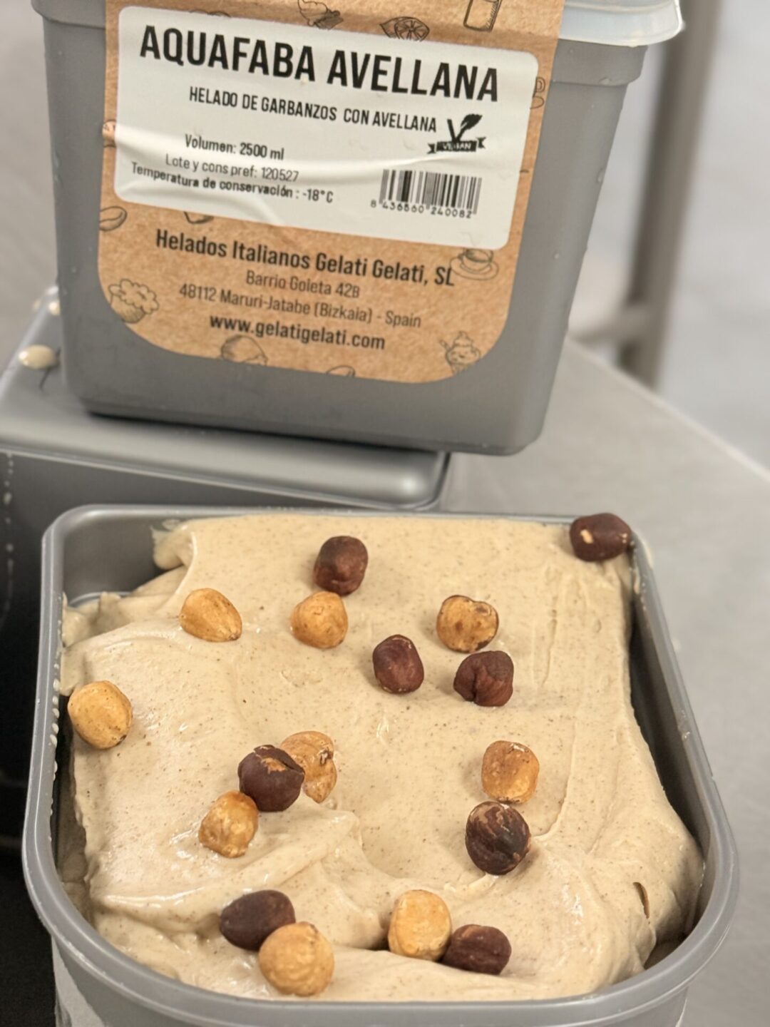 helado de aquafaba